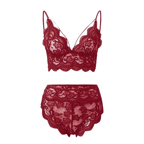 Odeerbi Womens Lingerie Set 2024 Valentines Day Lingerie Sexy Lace