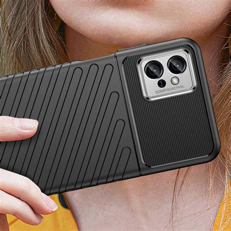 Flexi Thunder Shockproof Case For Motorola Moto G32 Black