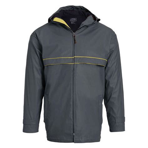 Landway Men S Navy Yellow Northwest Hooded Rain Slicker