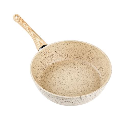 1Pc Practical Kitchen Frying-pan Non-stick Frying Pan No Lid (Beige) - Walmart.com