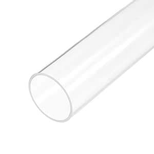 Uxcell Clear Rigid Acrylic Pipe Mm Id X Mm Od X Mm