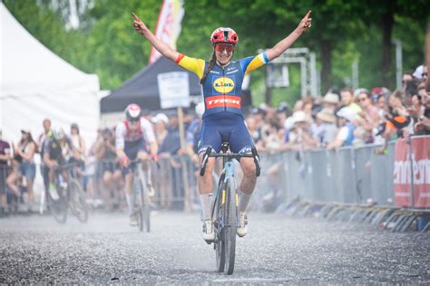 UCI Gravel World Collection A Win At First Gravel Race For Lucinda