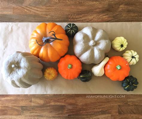 Painted Fall Pumpkins with Country Chic Paint