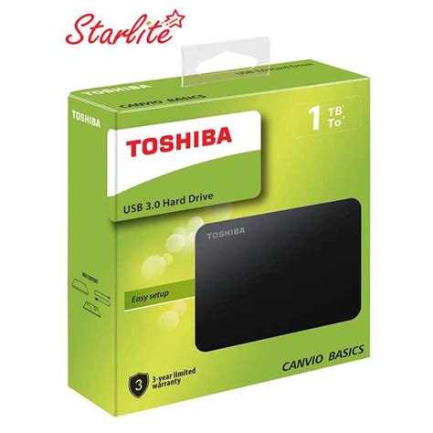 TOSHIBA CANVIO BASICS 1TB 2TB USB 3 0 PORTABLE HARD DRIVE Black