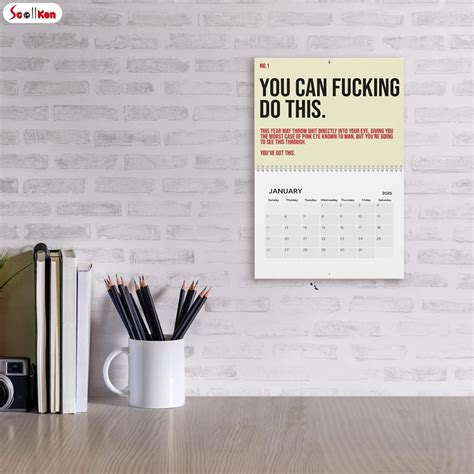 Your Kick Ass Motivational Calendar 2025 Daily Fucking Triumphs Funny