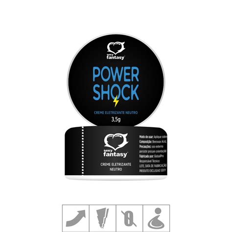 Excitante Unissex Power Shock Pomada G Neutro Nico Atacado Star Sex Shop