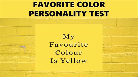 Yellow Favorite Color Personality Test Reveals Your True Personality Traits