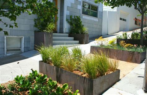 Beautiful Corten Steel Planters Shaped And Inspired By Nature