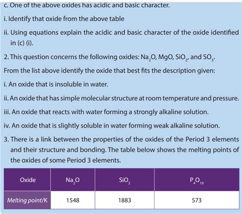 Course S4 Chemistry Topic Unit14 Trends Of Chemical Properties Of Period 3 Elements And