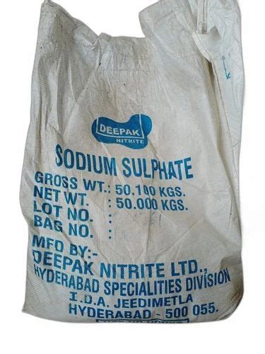 Sodium Sulphate Anhydrous 97 50 Kg Bag At Rs 300 Bag In Hyderabad