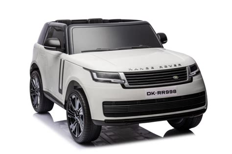 Coche V Para Ni Os Range Rover V Blanco Plazas Motores W