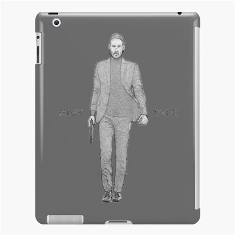 Art Of John Wick Pencil Sketch Keanu Reeves Classic Ipad Case