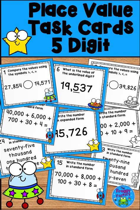 Place Value Task Cards For Digities With The Same Number And One Digitie