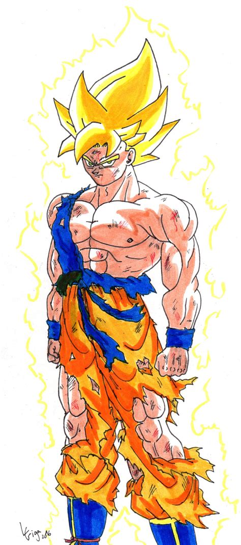 Goku Ssj Namek By Clemi1806 On Deviantart