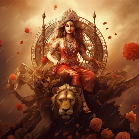 Premium Ai Image Illustration Of Goddess Durga Also Known As Shakti