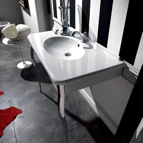 Консоль с раковиной Kerasan RETRO 1049K0 bi*1 cr legs, купить в Москве ...