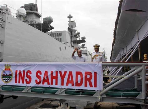 P A Class Stealth Frigate Ins Sahyadri F Joins Indian Navy