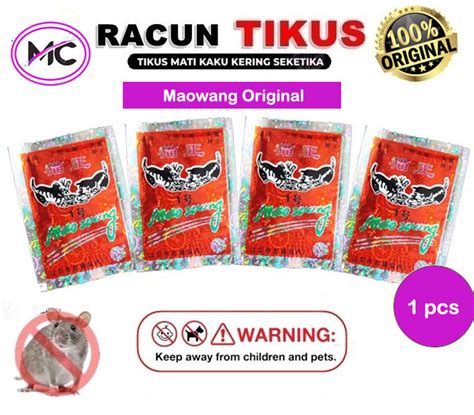 Racun Tikus Super Ampuh Mati Di Tempat Mao Wang Asli Original Bubuk