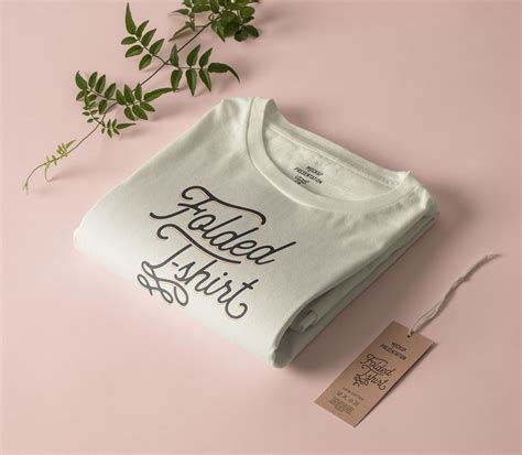 Folded Psd T Shirt Mockup Template Pixeden Club