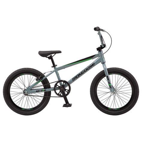 Mongoose Mx One Bmx Bike 20 ” Wheels Single Speed Unisex Gray