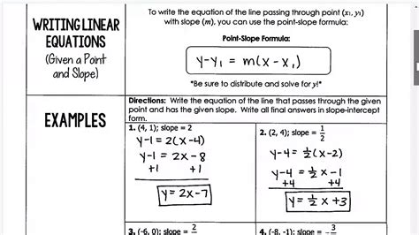 Master Line Equations Slope Point Expert Guide