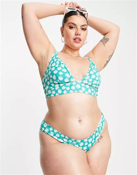 Best ASOS Bikinis 2023 10 Printed Plus Size Floral Black High