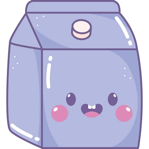 Cute Kawaii Milk Carton Hd Png Download Transparent Png Image Nbkomputer