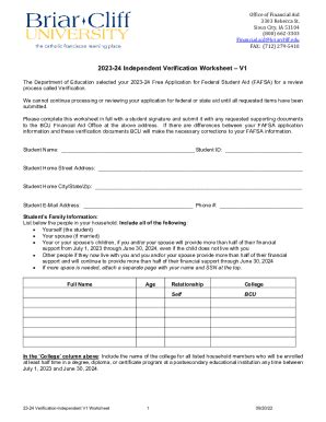 Fillable Online Students Assets Form Briarcliff Edu Fax Email