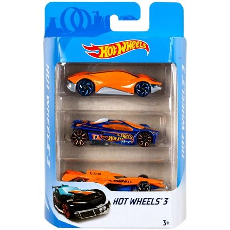 Набір з 3 х базових машинок Hot Wheels в ас K5904