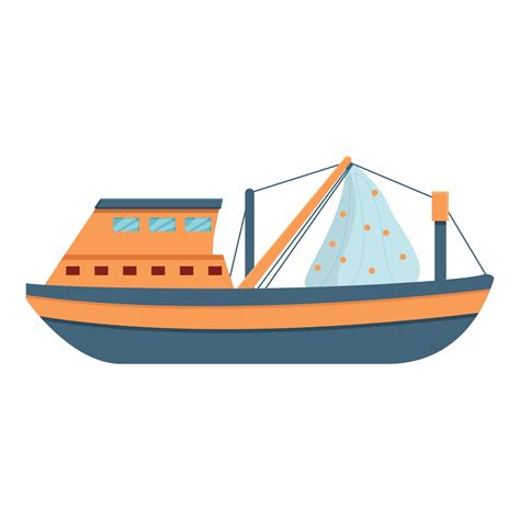 Marine Fishing Vessel Icon Cartoon Style 14361106 Vector Art At Vecteezy