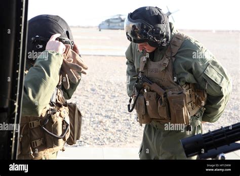 U S Marine Corps Lance Cpl Corey J Lopez Right Crew Chief And Cpl