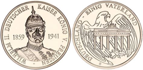 Deutschland Preu En Medaille Deutscher Kaiser K Nig Von Preu En Wilhelm