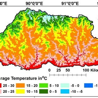 Bhutan Map Climate