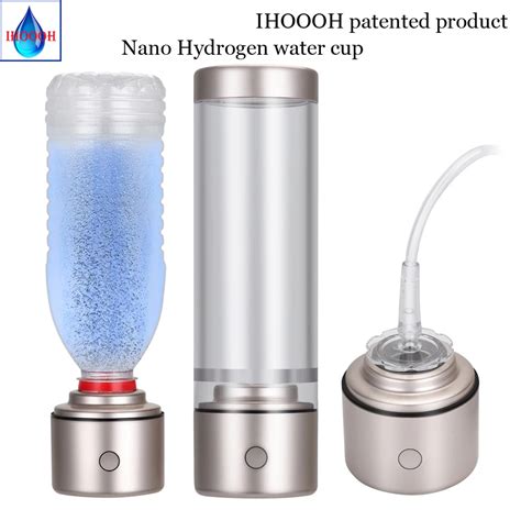 Portable Nano High Hydrogen Rich Water Generator Bottle Orp Alkaline