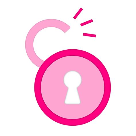 Unlock Security In Pink 20046634 Png