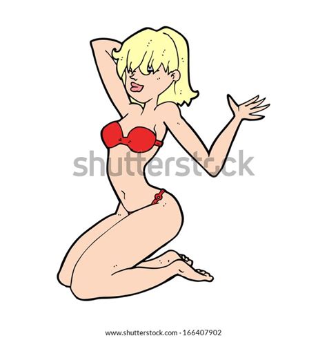 Cartoon Sexy Bikini Girl Stock Vector Royalty Free Shutterstock