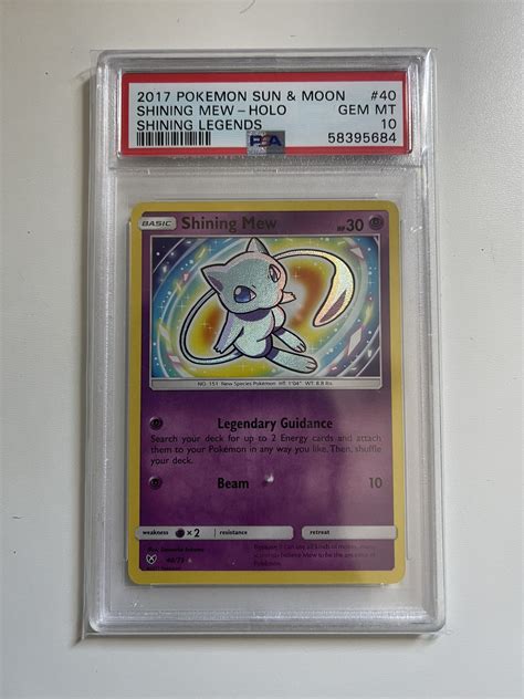 Pokemon Tcg Shining Legends Shining Mew Holo Psa Pokemon