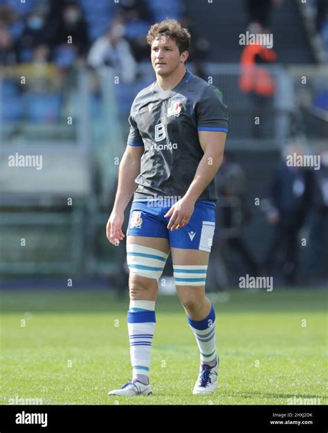 Rome Italy 12th Mar 2022 Michele Lamaro Italy During Italy Vs