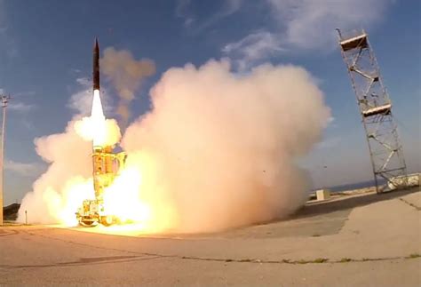 Israel Successfully Passed A Flight Test Of Arrow 3 Anti Ballistic