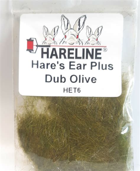 Dubbing Hareline Hare S Ear Plus Dub Olive Angefly