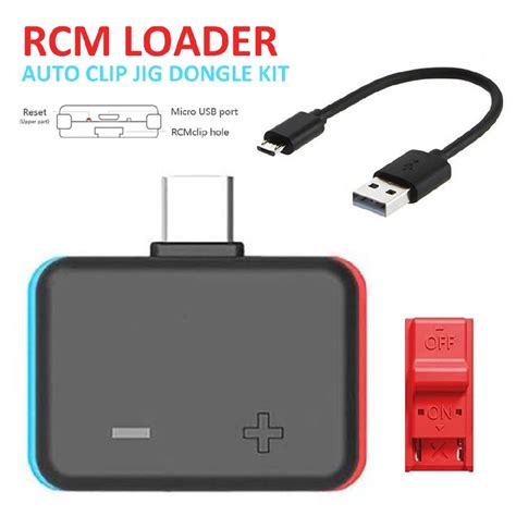 New V Rcm Loader Auto Clip Jig Dongle Kit For Ns Switch Host Payload