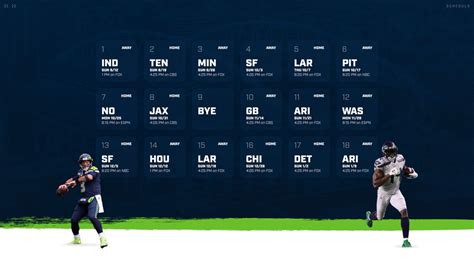 2021 Seattle Seahawks Schedule Wallpaper 4k Etsy