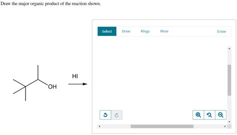 Solved Draw The Major Organic Product Of The Reactionandnbs