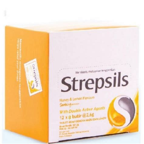 Jual Strepsils Honey Lemon Flavors Per Box Sachet Butir