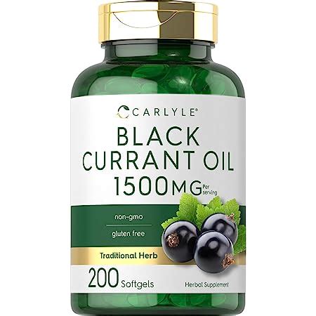 Amazon Black Currant Oil Mg Softgels Cold Pressed