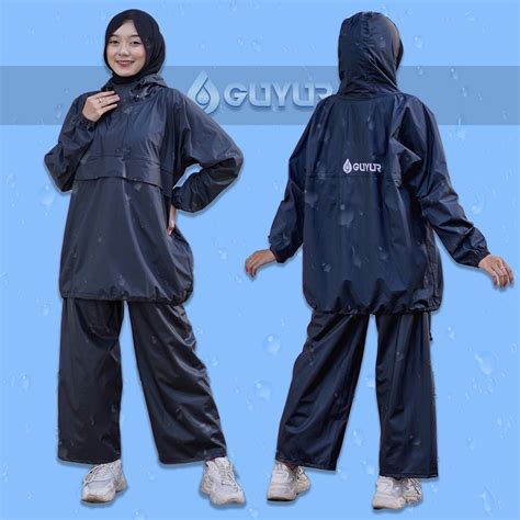 Jual Jas Hujan Kangaroo Raincoat Saku Anti Bocor Kantung Kangguru