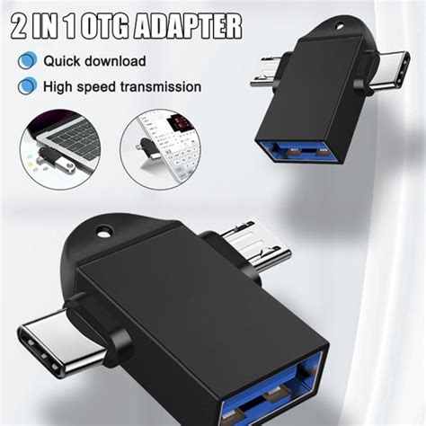 Adaptador Otg 2 En 1 Micro Usb Tipo C A Usb 30 Tipo C Adapt Cuotas