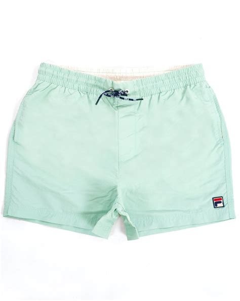 Fila Vintage Swim Shorts Light Blue 80s Casual Classics