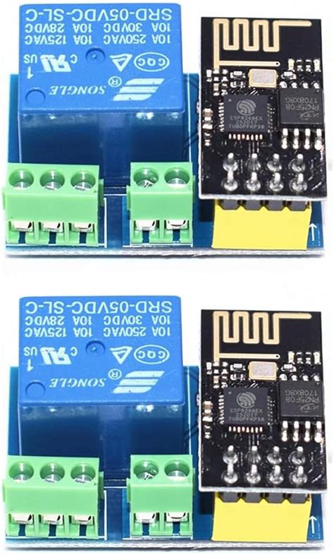 Deux Unités WiFi Relais Module WiFi Relais Module ESP8266 ESP 01S 5V