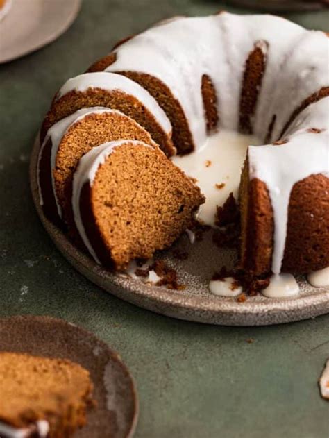 Maple Glazed Gingerbread Bundt Cake Frosting Fettuccine